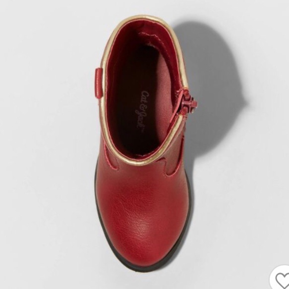 Red with Gold Stars Western Cowboy Cowgirl Boots - Picture 6 of 6